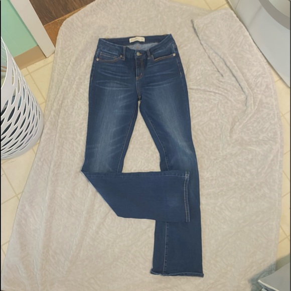 Miss Me Mid Rise Boot Jeans Dark Wash Stretch - Picture 5 of 5